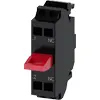Module de contact avec 1 élément de contact, 1 NF, bornes à ressort, pour fixation au sol, quantité minimale de commande 5 ou un multiple de un