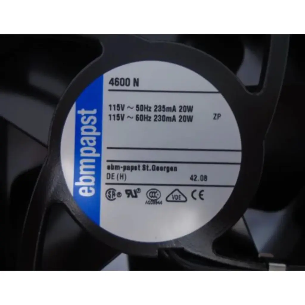Ventilateur tubulaire AC Fans, 119 x 119 x 38 mm, 87/104 CFM, 18 W, 82/95 Pa, gainé, 2 fils, IP20
