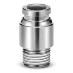[KQB2S06-M5] KQB2S, Raccords instantanés métalliques, Raccord mâle 6 pans creux