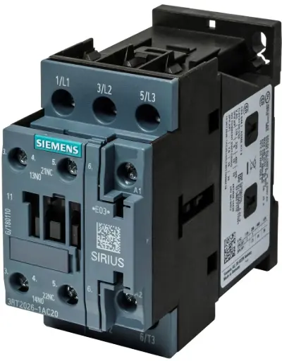 [3RT2026-1AP00] Contacteur de puissance, AC-3e/AC-3, 25 A, 11 kW / 400 V, 3 pôles, 230 V AC, 50 Hz, contacts auxiliaires : 1 NO + 1 NF, borne à vis, taille : S0