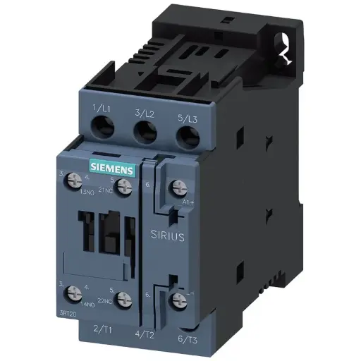 [3RT2023-1NB30] Contacteur de puissance, AC-3e/AC-3, 9 A, 4 kW / 400 V, 3 pôles, 21-28 V CA/CC, 50/60 Hz, avec varistance intégrée, contacts auxiliaires : 1 NO + 1 NF, borne à vis, taille : S0