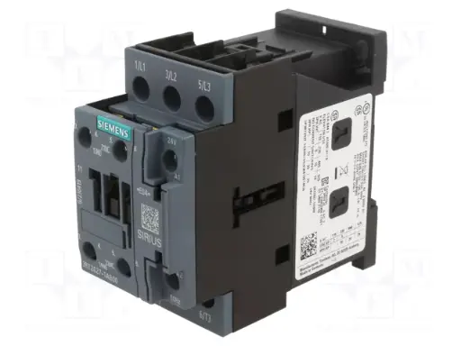 [3RT2027-1AB00] Contacteur de puissance, AC-3e/AC-3, 32 A, 15 kW / 400 V, 3 pôles, AC 24 V, 50 Hz, contacts auxiliaires : 1 NO + 1 NF, borne à vis, taille : S0