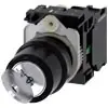 [3SU1100-4BF11-1BA0] Commutateur à clé RONIS, 22 mm, rond, plastique, N° de serrure SB30 avec 2 clés, 2 positions de commutation O-I, à accrochage, 10:30h/13:30 h, Retrait de la clé O+I, avec support, 1S, borne à vis, serrures spéciales : SB31, 421, 455