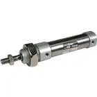 [CD85N25-100-B] Vérin serti double effet, simple tige - conforme à ISO 6432 et CETOP RP52P - alésages (mm) : 8, 10, 12, 16, 20, 25 - courses standard jusqu'à 300 mm - compatible avec les détecteurs